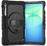 Tech-protect SP110968 Solid samsung galaxy tab s10 fe+ tablet tok kitámasztóval, fekete kép