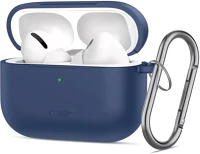 Tech-protect SP111550 Airpods pro 3 szilikon tok, karabinerrel, kék kép