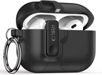 Tech-protect SP111553 Slim hook airpods pro 3 strapabíró tok karabinerrel, fekete kép