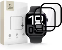 Tech-protect SP112427 Glass flex+ apple watch 11 / watch 10 46mm kijelzővédő fólia, fekete (2db) kép