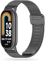 Tech-protect SP112638 Milanese xiaomi mi smart band 10 / band 9 / band 8 milánói szíj, fekete kép