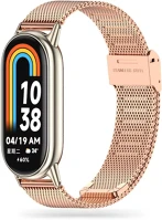 Tech-protect SP112639 Milanese xiaomi mi smart band 10 / band 9 / band 8 milánói szíj, rozéarany kép