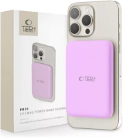 Tech-protect SP112643 Pb10 lifemag powerbank / külső akkumulátor, magsafe, kompakt, 5000mah, lila kép