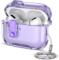 Tech-protect SP114002 Bounce pro airpods pro 3 tok, karabinerrel, lila kép