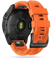 Tech-protect TP921452 Garmin fenix 5 / 6 / 6 pro / 7 szilikon sport óraszíj -  iconband - narancs kép
