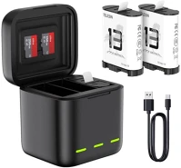 Telesin S0-BCG-10-TGP Háromcsatornás akkumulátortöltő gopro hero 13 fekete kép