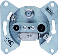 Telestar 5400028 A osztályú 3 lyukú SAT átvezető aljzat 10 dB egyenáramú átmenettel kép