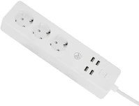 Tellur TLL331031 Wifi power strip 3 outlets 4xusb 4a 2200w 10a 1.8m okos elosztó kép