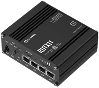 Teltonika RUTX11-RAILWAY Lte cat6 router, dual sim, 4xlan, wi-fi, bluetooth, ipari kép