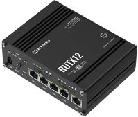 Teltonika RUTX12-ESIM Dual lte cat6 router, 5xrj45, wi-fi, bluetooth, ipari kivitel kép