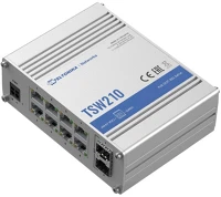 Teltonika TSW210000000 Tsw210 8x gbe lan 2x sfp port nem menedzselhető switch kép