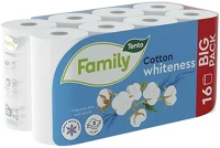 Tento 12.02378 Toalettpapír  family cotton white fehér 16 tekercses 2 rétegű kép