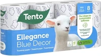 Tento 12.02379 Toalettpapír  family blue dekor mintás 8 tekercses 3 rétegű kép
