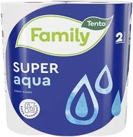 Tento 12.02391 Kéztörlő tekercses háztartási  family super aqua 2 tekercses 2 rétegű kép