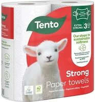 Tento 12.02392 Kéztörlő tekercses háztartási  strong 2 tekercses 3 rétegű kép