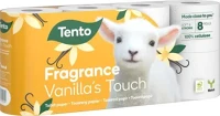 Tento VANILLA'S Toalettpapír, 3 rétegű, kistekercses, 8 tekercs,  