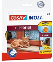 Tesa 05393-00103-00 Ajtó- és ablaktömítő szalag, 9 mm x 6 m,  