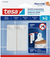 Tesa 777630000700 Akasztószög öntapadós, sima felületekhez 3 kg teherbírású 2 darab/bliszter  powerstrips kép