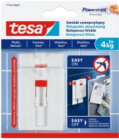 Tesa 777670000700 Akasztószög öntapadós, állítható sima felületekhez 4 kg teherbírás 2 darab/bliszter tesa powerstrips