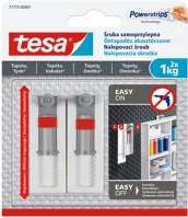 Tesa 777750000700 Akasztócsavar öntapadó állítható, érzékeny felületekhez 1 kg teherbírású 2 darab/bliszter  powerstrips kép