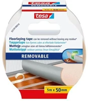 Tesa COR_TE55729 Ragasztószalag, kétoldalas, textilerősítésű, 50 mm x 5 m,  