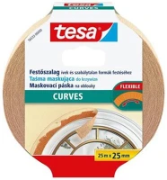 Tesa COR_TE56533 Festő- és mázolószalag, ívekhez, 25 mm x 25 m,  