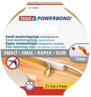Tesa MM X 5 Szerelőszalag, keskeny, 2 x 9 mm x 5 m,