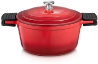 Tescoma 780424 .00 bordeaux lábas fedővel 24cm átmérőjű, 4,7 liter kép