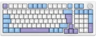 The g-lab 400 WB Keyz elite 400 wb keyboard white/blue us kép