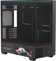 Thermalright TL-M10 VISION BLACK Tl-m10 vision táp nélküli mt mini tower számítógépház fekete kép