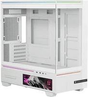 Thermalright TL-M10 VISION WHITE Tl-m10 vision táp nélküli mt mini tower számítógépház fehér kép