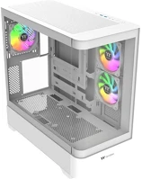 Thermaltake CA-11G-00M6WN-00 View 290 tg argb táp nélküli ablakos mid tower számítógépház fehér kép