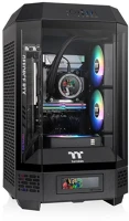 Thermaltake CA-1Z9-00S1WN-00 The tower 250 mini tower chassis tempered glass black kép