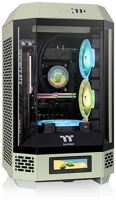 Thermaltake CA-1Z9-00SEWN-00 The tower 250 mini tower chassis tempered glass matcha green kép