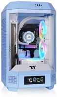 Thermaltake CA-1Z9-00SFWN-00 The tower 250 mini tower chassis tempered glass hydrangea blue kép