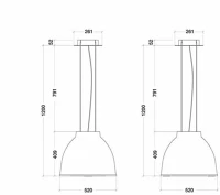 Kdesign KDK124INT600TI Páraelszívó k124-i t600 sziget titanium kép