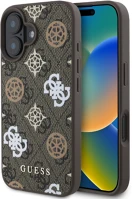 Guess BA3666339303051 Iphone 16 telefontok - guess 4g peony - magsafe kompatibilis barna hátlap tok kép
