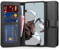 Samsung FD5906203690312 Samsung galaxy a25 5g telefontok - fekete ráhajtófüles bőr könyvtok kép