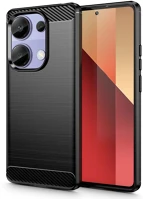 Xiaomi FD5906302300181 Telefontok xiaomi redmi note 13 pro 4g / lte - carbon fiber fekete szilikon kép
