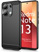 Xiaomi FD5906302300273 Telefontok xiaomi redmi note 13 4g / lte - carbon fiber fekete szilikon kép