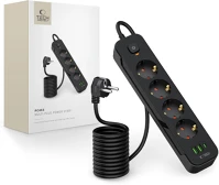 Univerzális FD5906302310593 Hálózati töltő: tech- protect pcl4x6 - 2 usb / 1 type-c / 4 dugalj kép