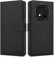 Protect FD5906302361175 Xiaomi redmi note 14 pro 5g telefontok - tech- protect wallet - fekete bőr kép