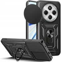 Xiaomi FD5906302371051 Telefontok xiaomi redmi 14c - camshield - fekete szilikon tok, kitámasztó kép