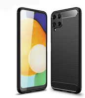 Samsung FD6216990213298-2 Samsung galaxy m22 telefontok - carbon fiber fekete szilikon tok kép
