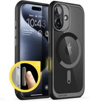 Supcase FD843439150324 Telefontok iphone 16 - supcase ub mag magsafe fekete-átlátszó ütésálló kép