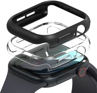 Ringke FD8800274963894 Ringke slim műanyag védő tok apple watch 10 (42 mm) okosórához fekete kép