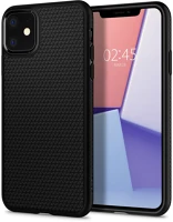 Spigen FD8809671010293 Telefontok iphone 11 - spigen liquid air - fekete szilikon tok kép