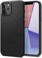 Spigen FD8809710756496 Iphone 12 telefontok - spigen liquid air fekete tok kép