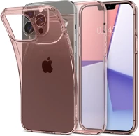 Spigen FD8809811850468 Iphone 13 pro telefontok - spigen crystal flex átlátszó pink hátlap tok kép