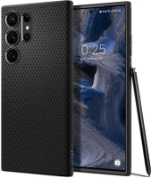 Samsung FD8809896740210 Samsung galaxy s23 ultra telefontok - spigen liquid air matt fekete hátlap kép